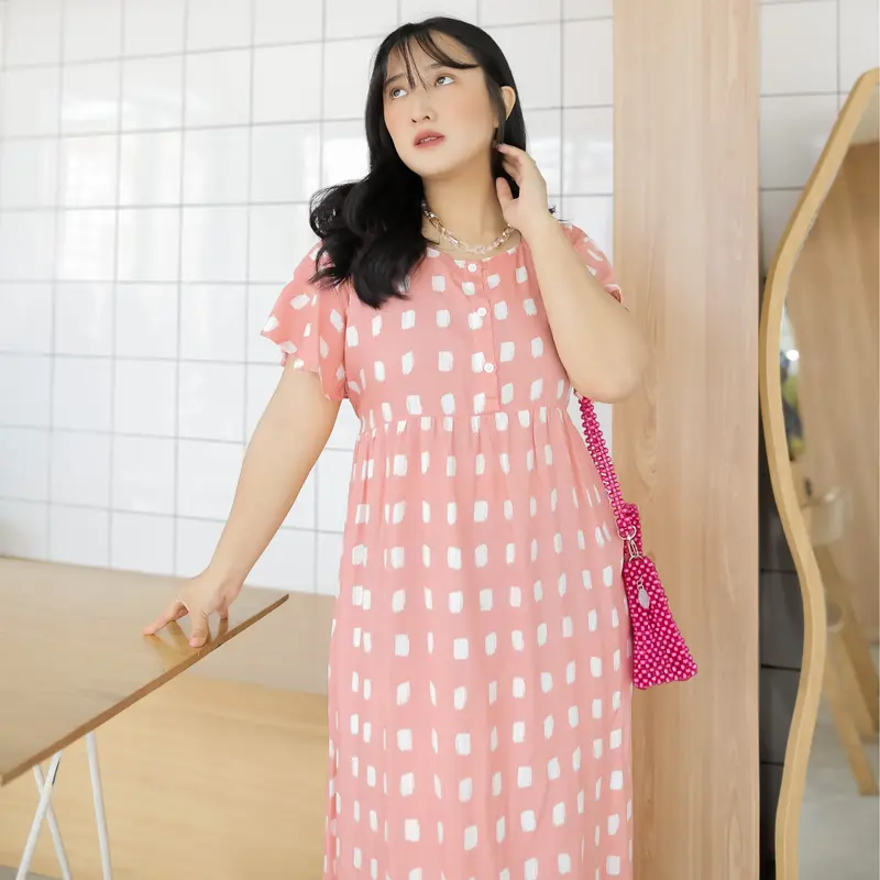 Mesya Dress LD 120 standar & LD 140 jumbo / Daster Busui Rayon 5
