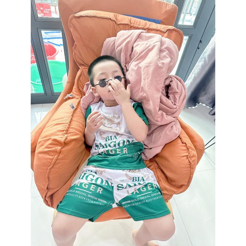 Bộ Quần Áo Thể Thao Nam Nhiều Màu Thời Trang Thiết Kế Thun Lạnh Cao Cấp BIA SAIGON XANH CHP K0 6