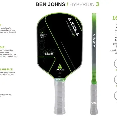 VỢT PICKLEBALL JOOLA GEN 3 HYPERION XANH LÁ