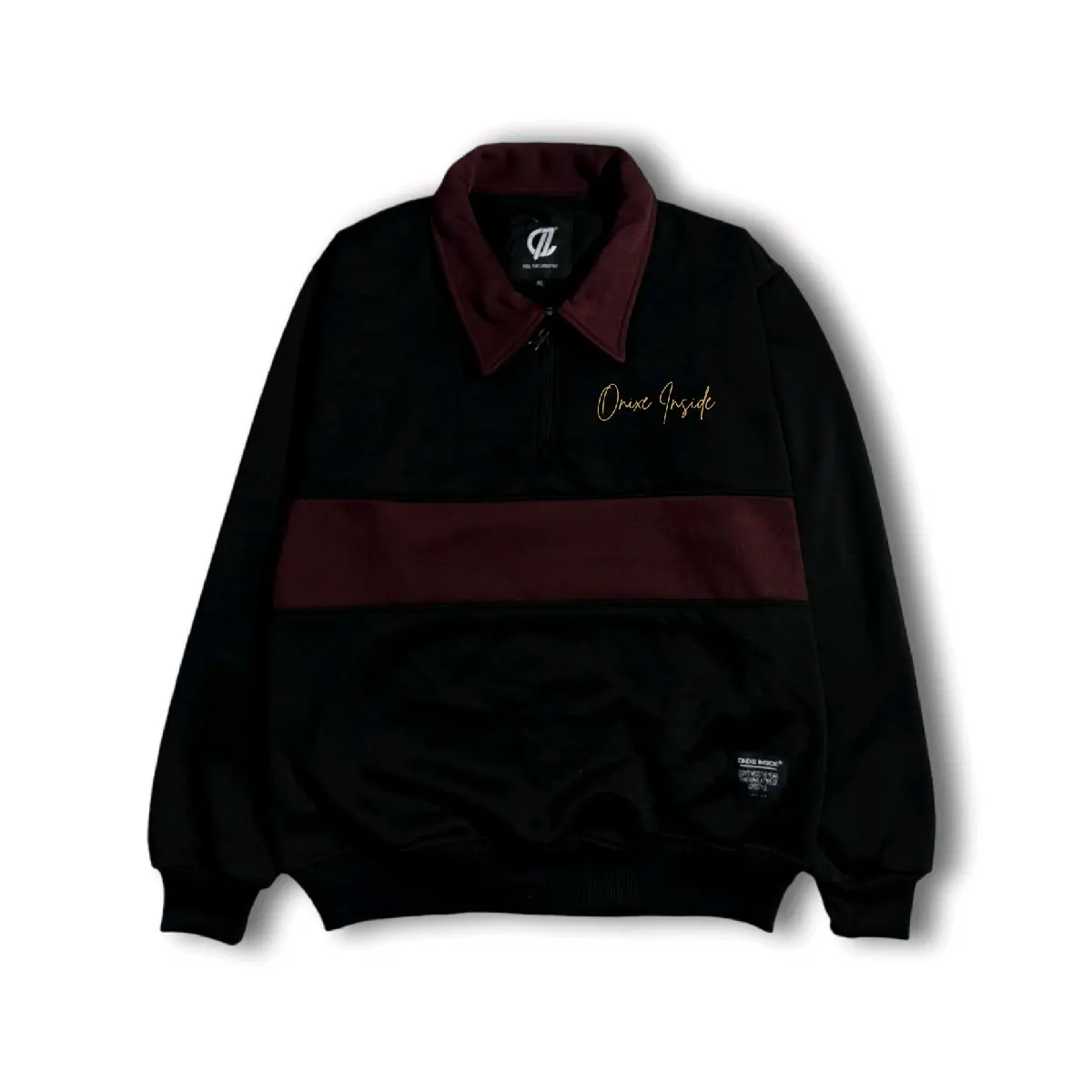 RGBY Hitam List Burgundy