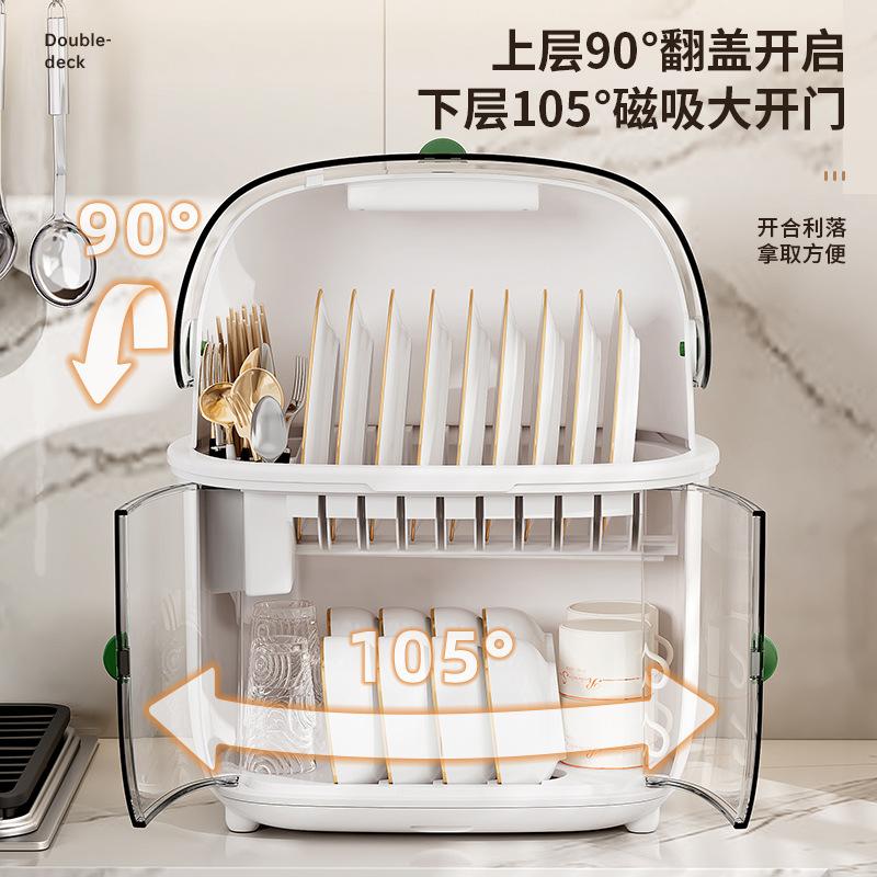 Hộp Bát Đựng Bát Đĩa Nhà Bếp, Thiết Kế Hình Mèo Vàng, Có Nắp, Đũa, Bộ Đồ Ăn, Hộp Đựng Đồ Kệ Gia Dụng, Hộp Đựng Đồ Kitchen 3