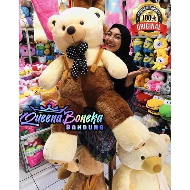 boneka Teddy bear beruang syal telapak super super jumbo UK 1.5meter 5