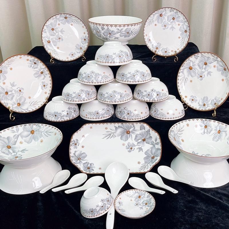 Bộ Bát Bạch Thiên Hương 28 chi tiết SX tại Bát Tràng bộ bat diagiadinh Bộ Bát đĩa thắp hương