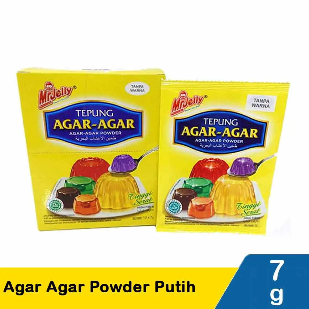 Mr Jelly Agar - Agar Putih / Plaint 7 Gr Food Puding