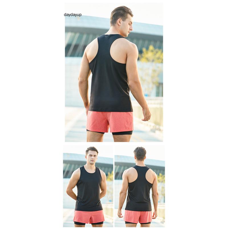 Product Introduction of Summer Men Sports Tank Top Large Casual Breathable Quick Drying Outdoor Running Vest 17