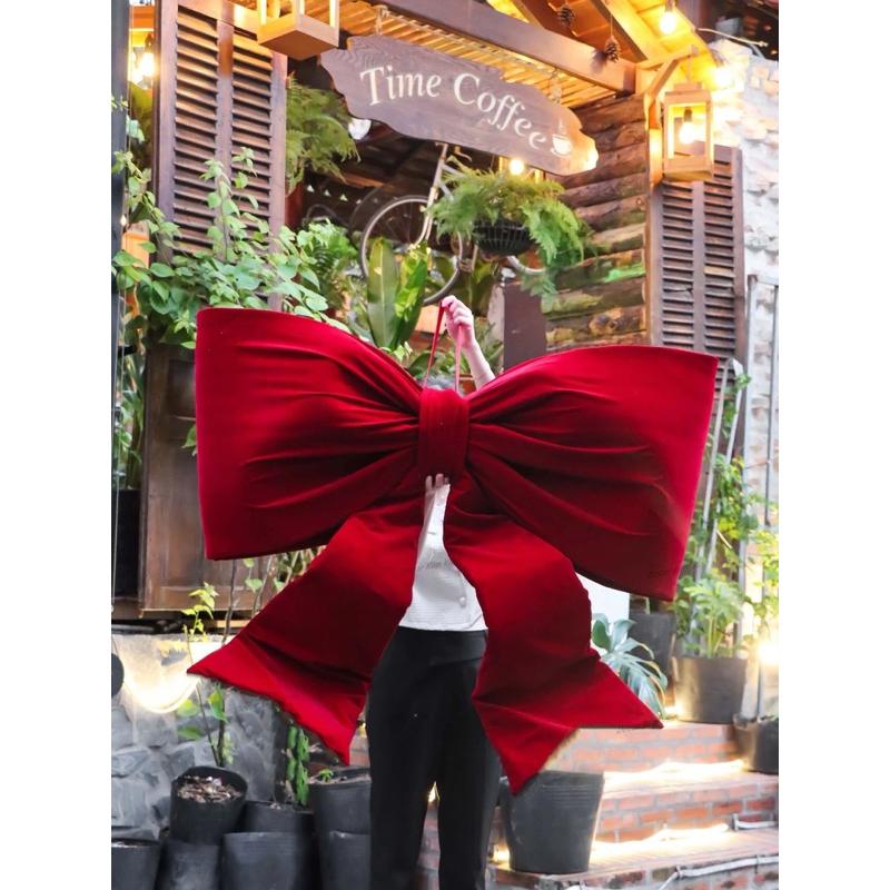 Nơ Nhung Xốp Siêu Lớn Nhiều Size Sang Trọng Cao Cấp Trang Trí Nhà Cửa Decor Tiệc Noel Giáng Sinh