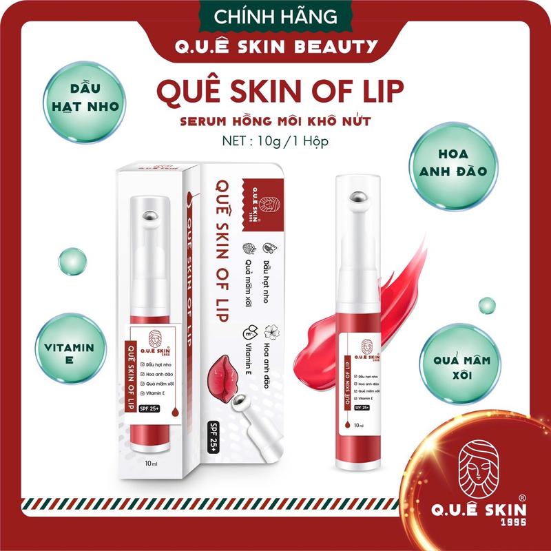 SERUM DƯỠNG HỒNG MÔI hỗ trợ Mờ Thâm Rãnh Môi 10ml môi khô nứt Chống nắng môi spf 25+ dạng con lăn Chiết xuất Hoa anh đào và mâm xôi dành cho nam và nữ Son Môi