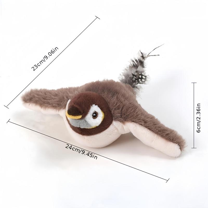 Electric Plush Bird Toy, Interactive Cat Toy, Bird Design Cat Toy, Fun Toy for Indoor Cats and Dogs, Ideal Gift and Companion for Pets 1
