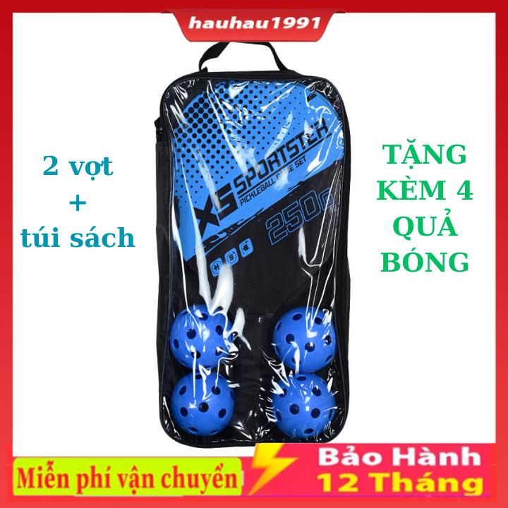 Bộ 2 Vợt Pickleball Siêu Nhẹ Và Bền Đẹp Chắc Chắn , Tặng Túi Đựng 4 Bóng Cao Cấp