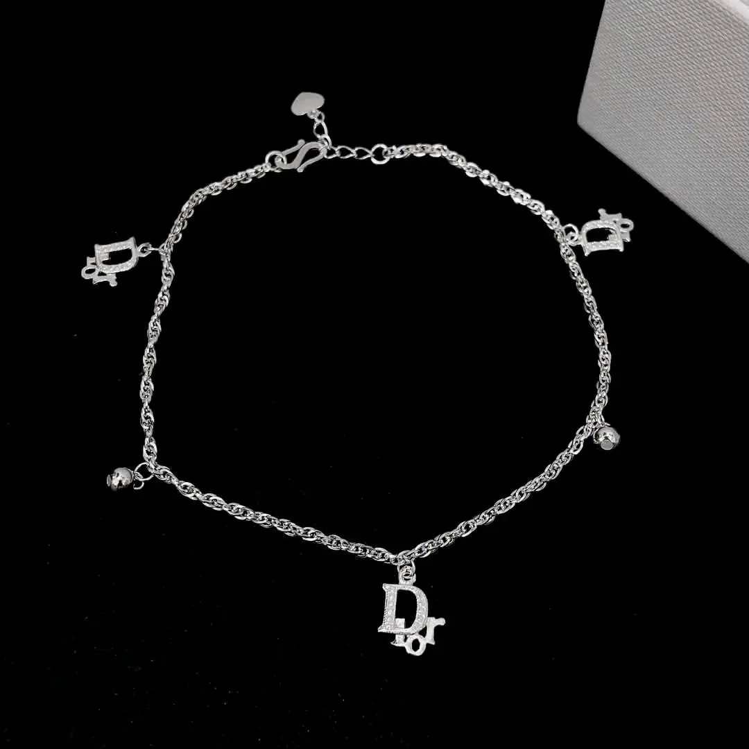 Lắc chân nữ bạc ta xoắn kép mix charm chuông - Hera Jewelry