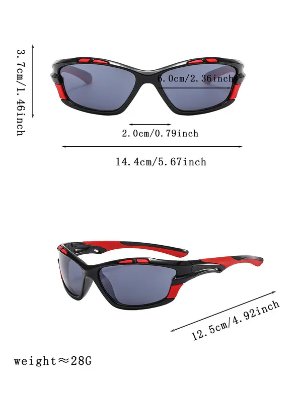 Unisex Sporty Cycling Sunglasses, Outdoor Sports Sunglasses, Fashionable Sunglasses for Men & Women, Sports Eyewear for Cycling, Running, Hiking 5