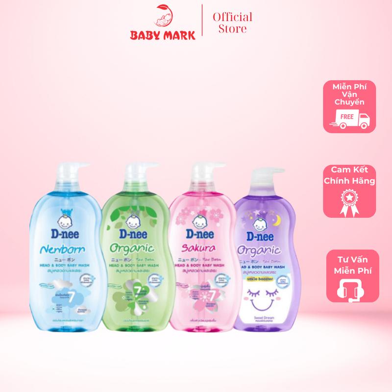 Sữa Tắm Gội Dnee Organic 800ml Chính Hãng - Tắm Gội Toàn Thân Cho Bé An Toàn, Dịu Nhẹ