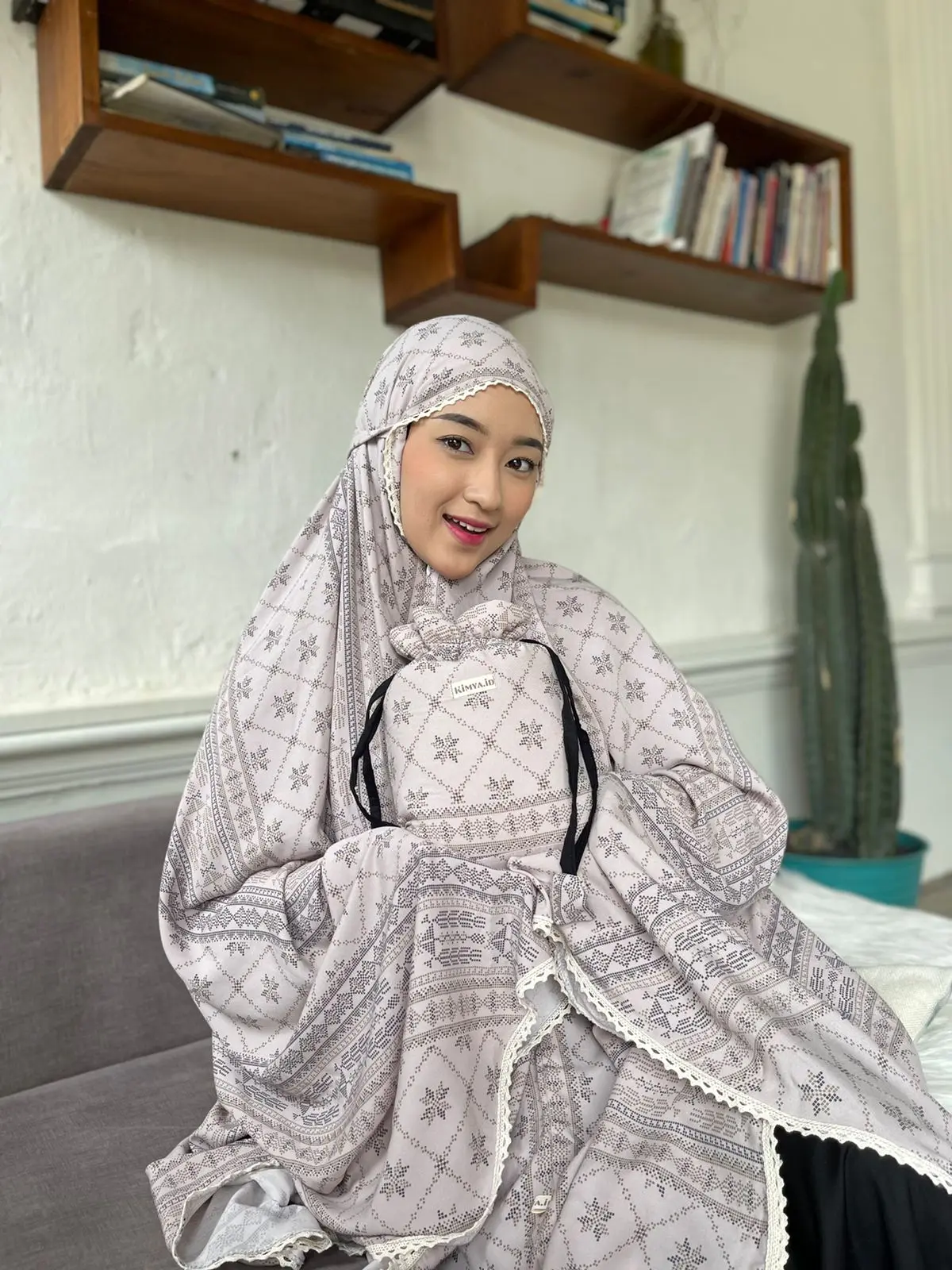 KIMYA ID Mukena Ethnic Travel Friendly 2 in 1 Rayon Premium Motif Katun Dewasa