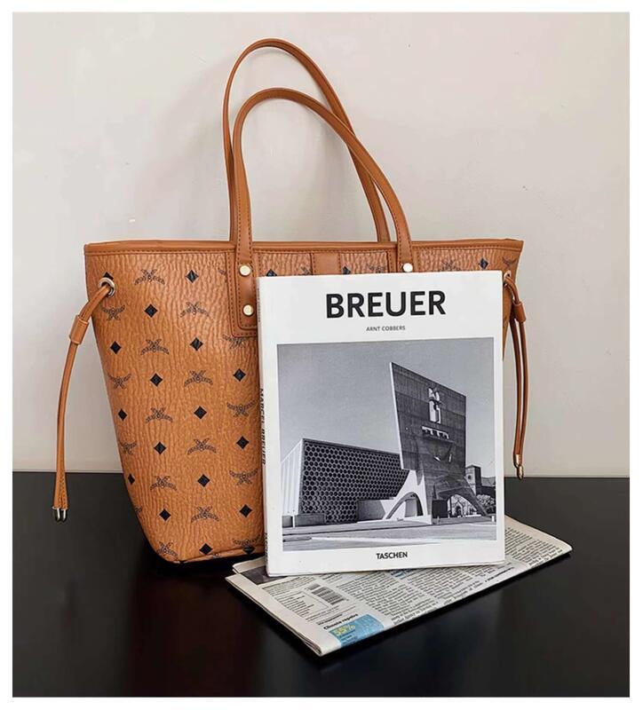 Product Introduction of 2024 New Tote Handheld Bun Mother Female Large Capacity Shoulder Versatile Trendy Two Piece Commuter Bag 18