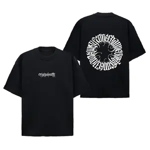 TOO - KAOS OVERSIZE T-SHIRT Sablon ROLLING FONT KATUN Combed 24 Hitam Distro Pria Oblong Baju