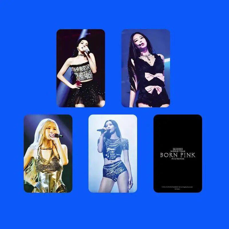 Product Introduction of BLACKPINK 8TH ANNIVERSARY Born Pink In Cinema PhotoCard Jisoo Lisa Jennie Rose Photo Cards 4 Per Set 23