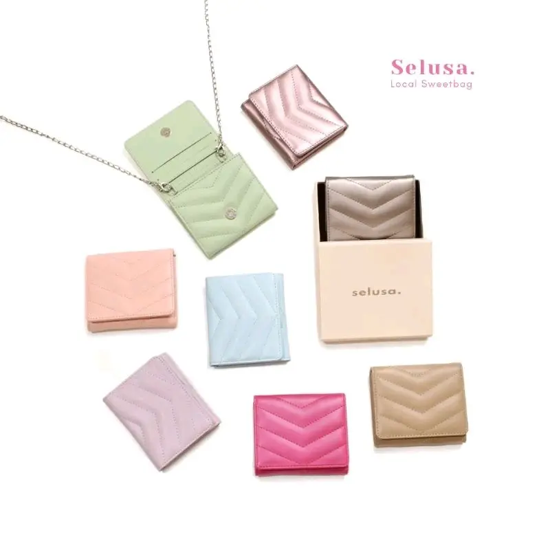 SELUSA ALPHA SLING WALLET (Free Exclusive Hard Box) | Dompet Selempang Mini Wanita