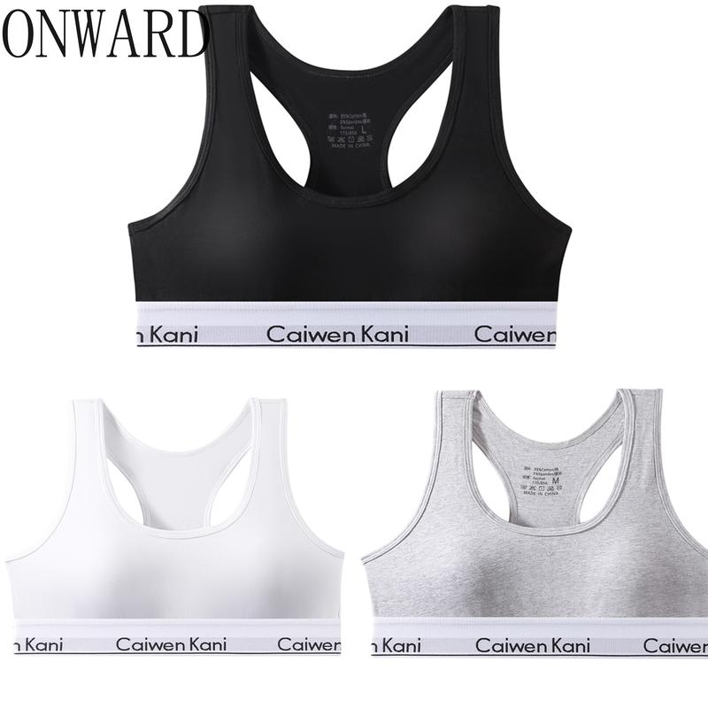 Bộ áo ngực Caiwenkani dành cho nữ thiết kế không gọng làm từ vải cotton hoàn toàn phù hợp cho các bé gái và phụ nữ. Kiểu dáng tam giác quần lót nữ đồ lót nữ áo ngực không gọng kích cỡ S đến XXL.