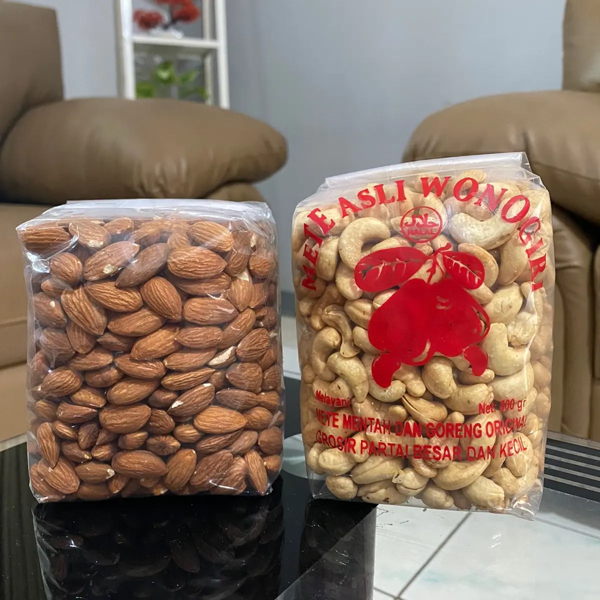 PAKET BUNDLING ALMOND DAN METE 500 GR