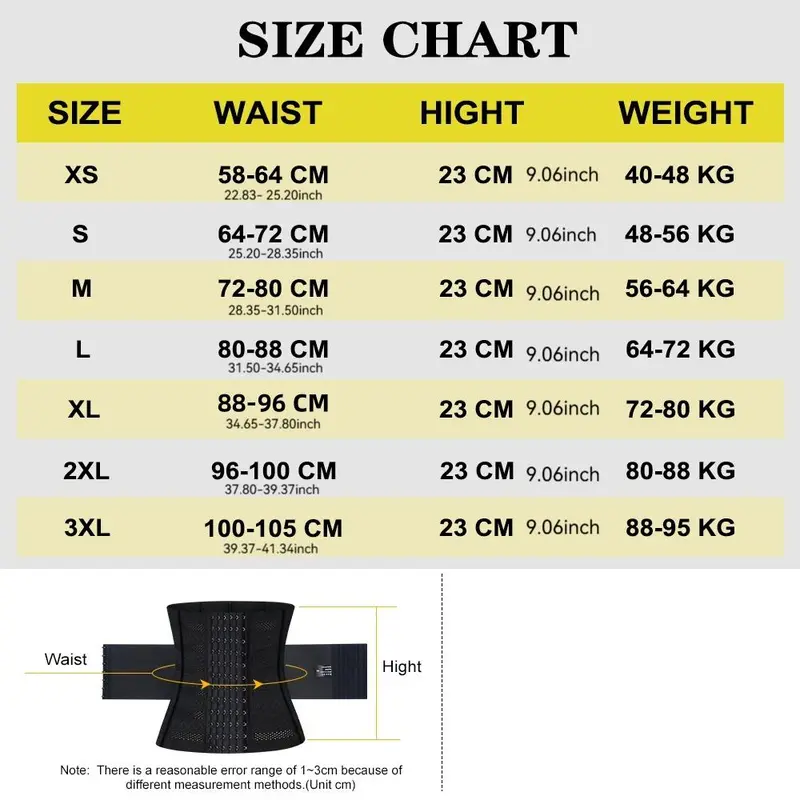 Men's High Waist Fitness Waist Trainer, 1 Count Solid Color Adjustable Hook & Eye Waist Cincher, Tummy Control Shaper, Workout Support, Sports & Outdoor Accessories 1