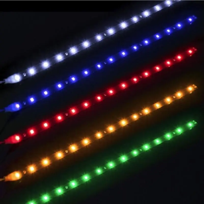 30CM 12V LED Light Strip for Car - Multiple Colors & IP65 Protection Car Light Strip 12v Flexible Strip