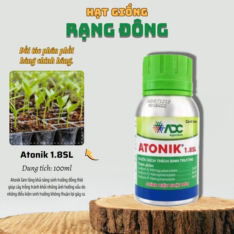 Atonik chai 100ml Thuốc kích thích sinh trưởng ra rễ dùng để ngâm hạt phun cây non - Hạt giống Rạng Đông