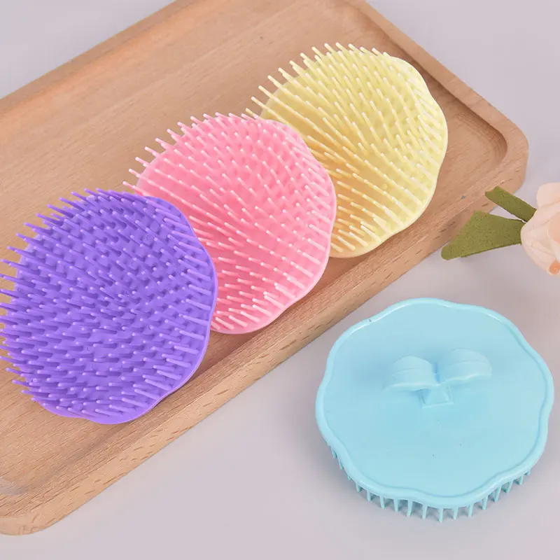 Bàn Chải Gội Đầu, Bàn Chải Da Đầu Dành Cho Người Lớn, Lược Keo Mềm, Mát Xa Đầu Da Đầu Tóc Dài 2