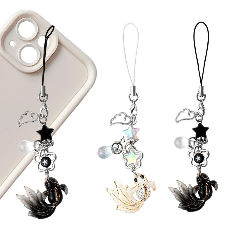 Phone Charm, Koi Fish Design Mobile Phone Strap, Phone Lanyard Charm, Fashion Phone Accessories for Women & Girls 2