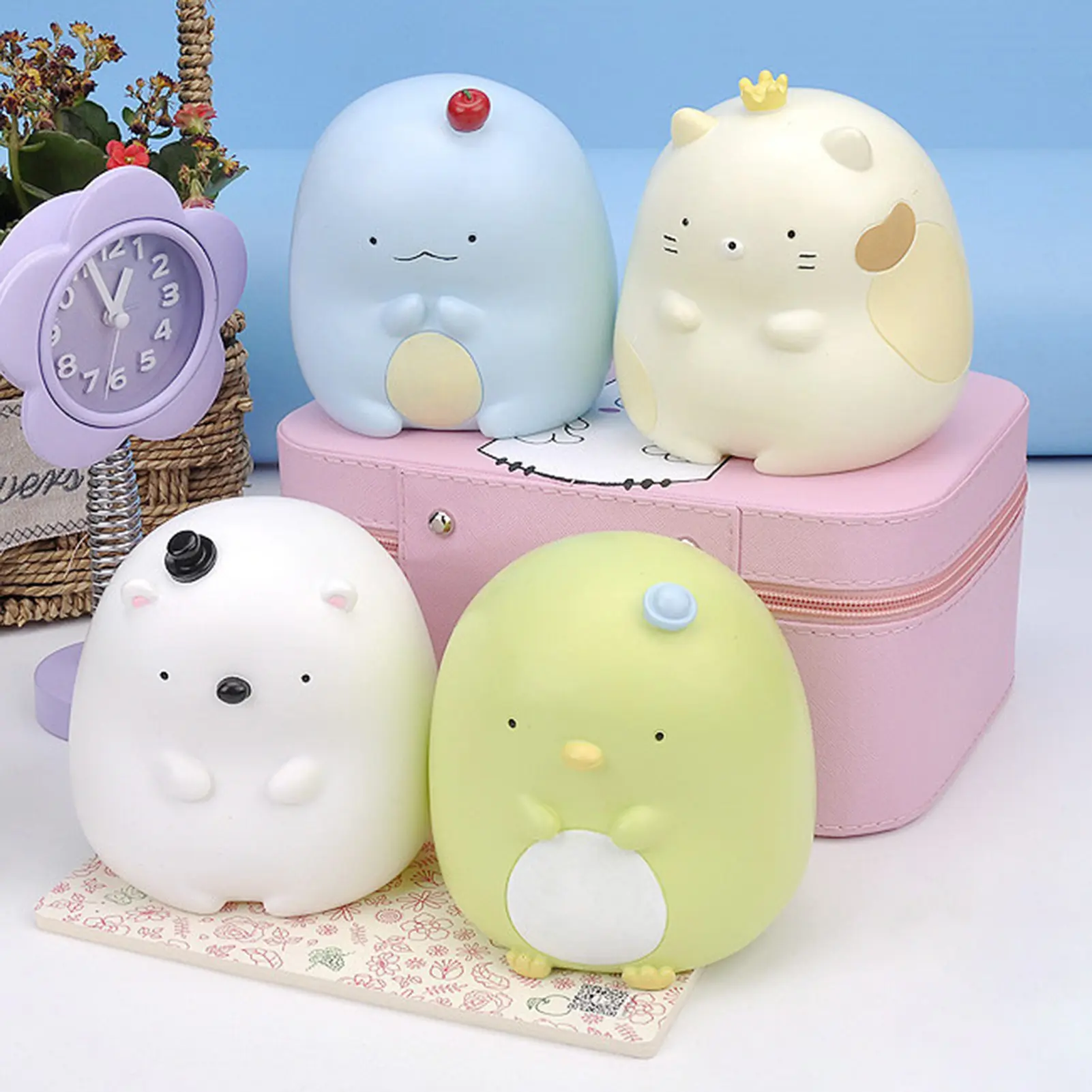 Cute Anime Sumikko Gurashi Model Toy Piggy Bank Storage Tank Home Decoration