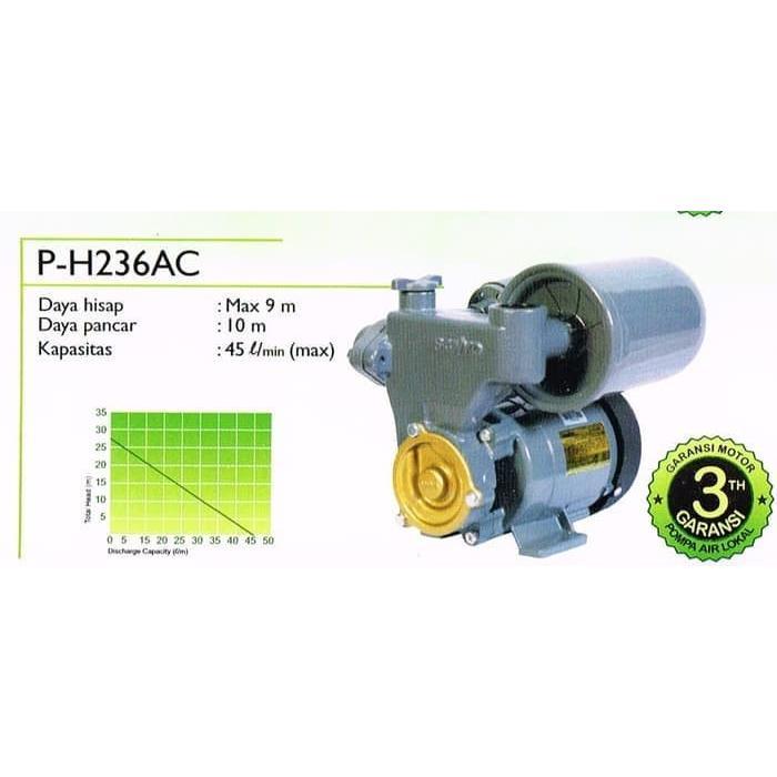 Jual Mesin POMPA AIR SANYO PH 236 AC PH236AC otomatis 200 watt - Warna ...