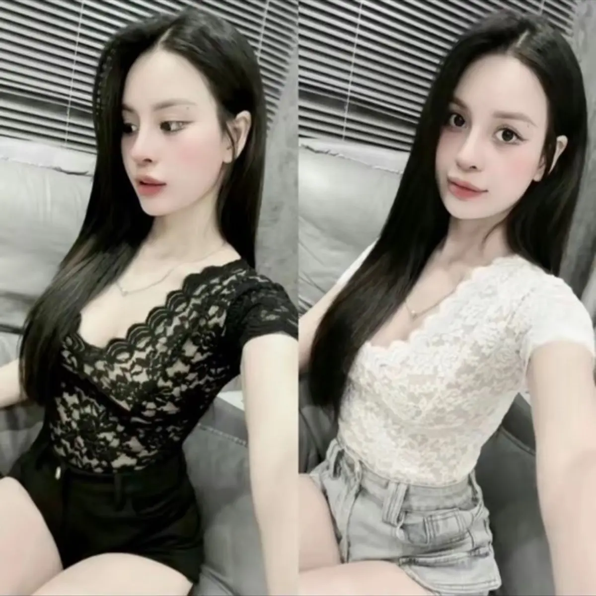Lẻ áo ren mềm có lót cổ V bigsize 55-90kg vibigsize3 phụ