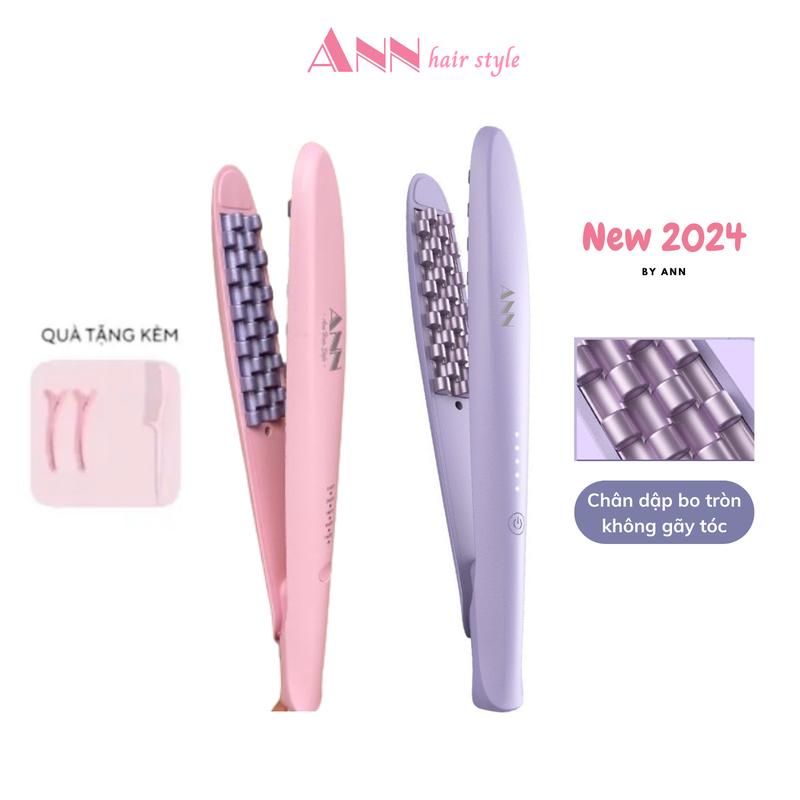 [NEW] Máy bấm phồng tóc ANN phiên bản mới - chân dập tròn bảo vệ tóc Ann Hair Style  Nữ Women Máy Ép Tóc