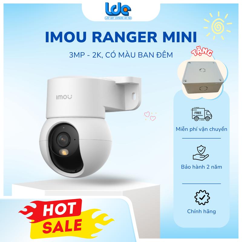 Camera Wifi iMOU trong nhà Ranger Mini 3MP có màu đêm, có loa mic đàm thoại 2 chiều, quay quét 360 độ, phát hiện chuyển động, Smart Tracking mã IPC-K2MP-3H1WE Security Cameras & Systems