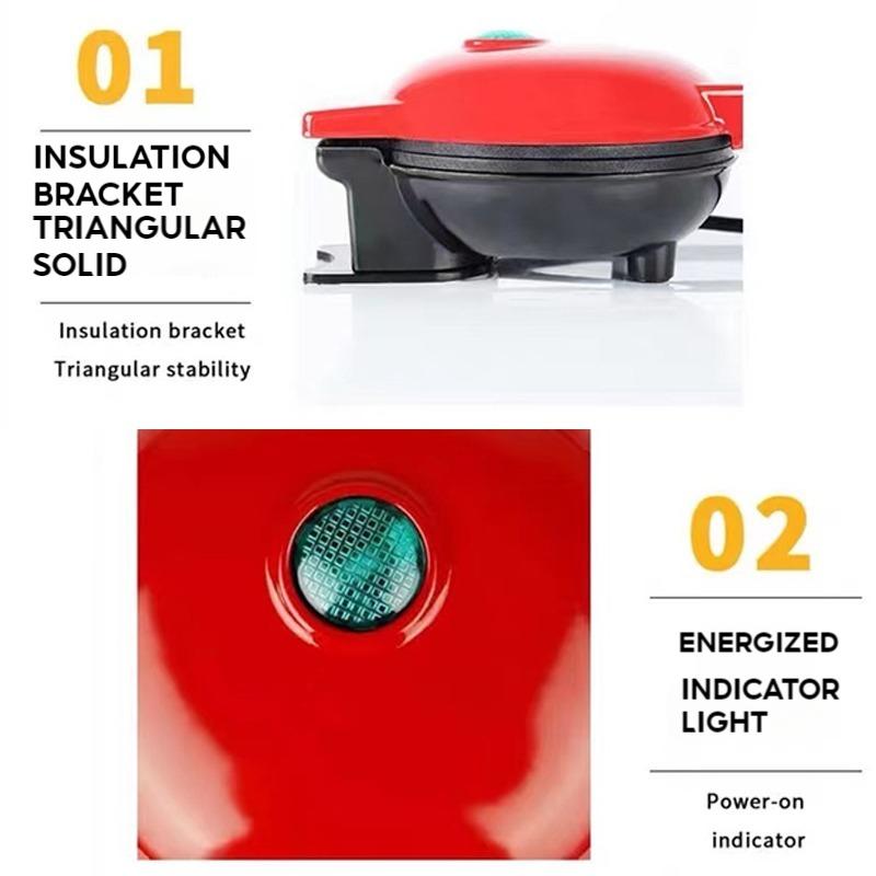 Product Introduction of Mini Waffle Maker Nonstick Pancake Maker Bread Maker Maker Home Machine Portable Waffle Pan Mini Waffle Maker Non Stick Pancake Maker Bread Maker Home Machine Portable Waffle Pan 2