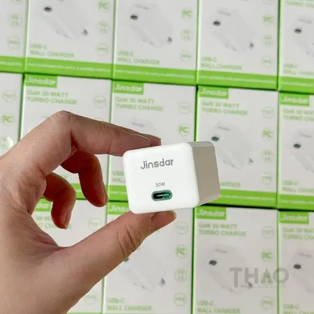Củ Sạc Nhanh Jinsdar Mini Công Suất Max 30W, Chip Sạc GaN Cao Cấp, Chuẩn Sạc PD, PPS CamStore - Phụ Kiện cổng  sạc coc sac 6