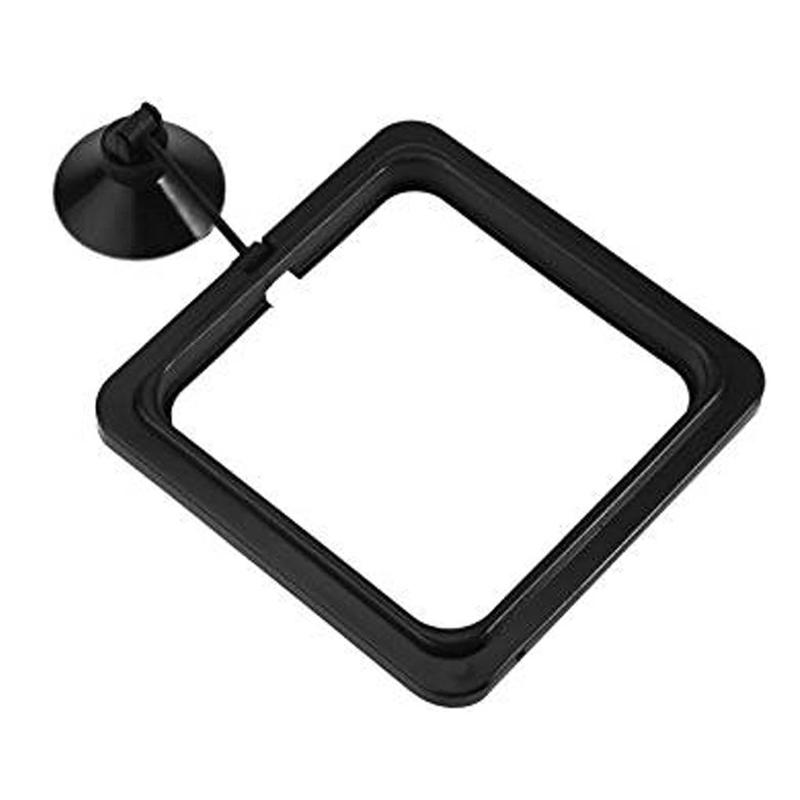 2 Set of Fish Food Feeder Plastics Household Accessories Square Shape Filtering Device Waste Mesh Multiple Sizes Fishing Feeders 10*10cm 6