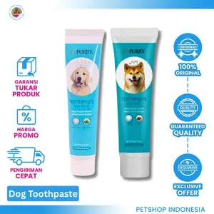 PURRY Dog Toothpaste 90gr - Pasta Gigi Anjing Rasa Mint & Beef