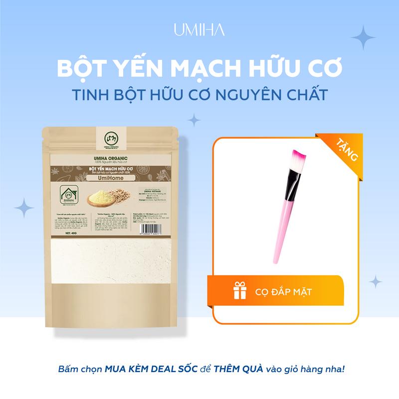 Bột yến mạch nguyên chất UMIHA 40G | Làm đẹp da, dưỡng da hiệu quả Skincare Mask