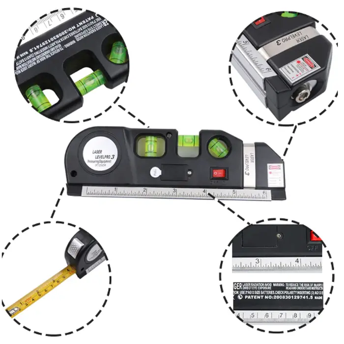 Fixit Level Pro 3 Penggaris Laser Waterpass Meteran Laser 250 Cm 1