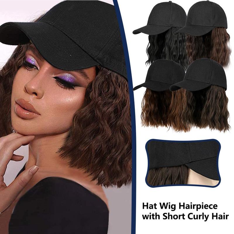 Product Introduction of Tóc Giả Mũ Trùm Đầu, Tóc Giả Thời Trang Nữ Tất Cả Trong Một, Kiểu Bobo Bob, Tóc Ngắn, Xoăn, Thời Trang, J8Y1 24