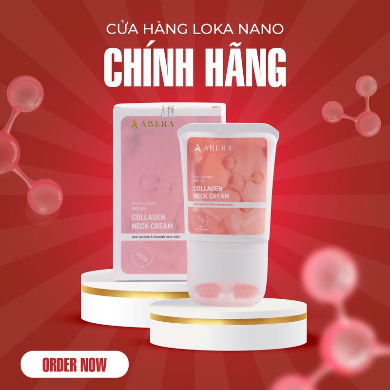 Kem làm trắng cổ Loka Nano hộp 50ml