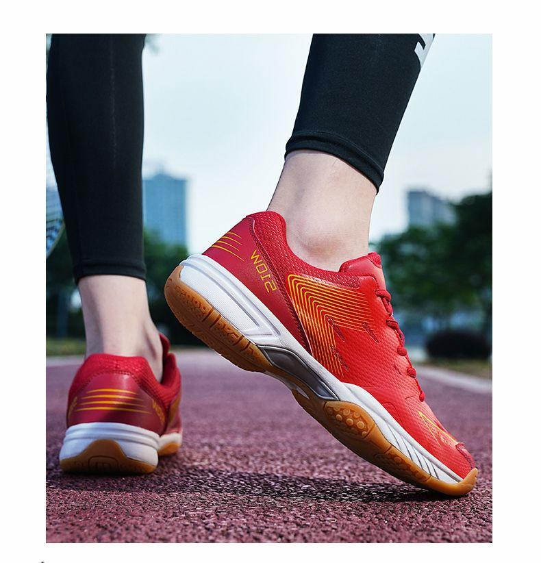 Product Introduction of New Men's and Women's Table Tennis Ball Shoes Tendon Bottom Breathable Casual Badminton Sneaker Non-Slip Wear-Resistant Couples Running Shoes sepatu  basket Professional Anti-Slip Badminton Shoes 18