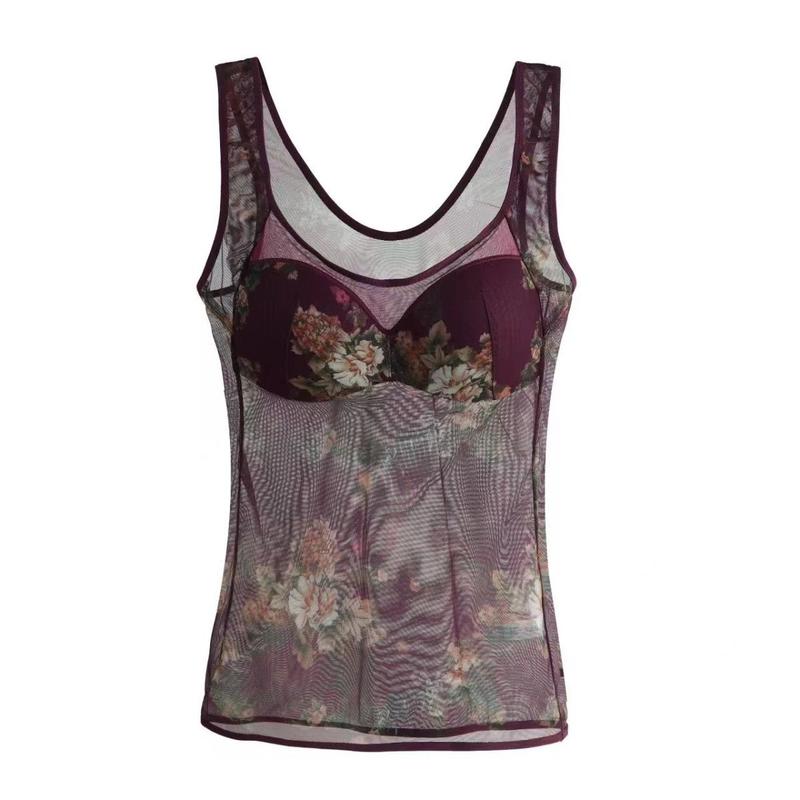 Áo Vest Ren Ngoại Cỡ Hàng Mới Về, Có Đệm Ngực, Áo Ngực Nữ Bó Sát Siêu Mỏng, Cảm Giác Đám Mây Sha, Một Mảnh 7