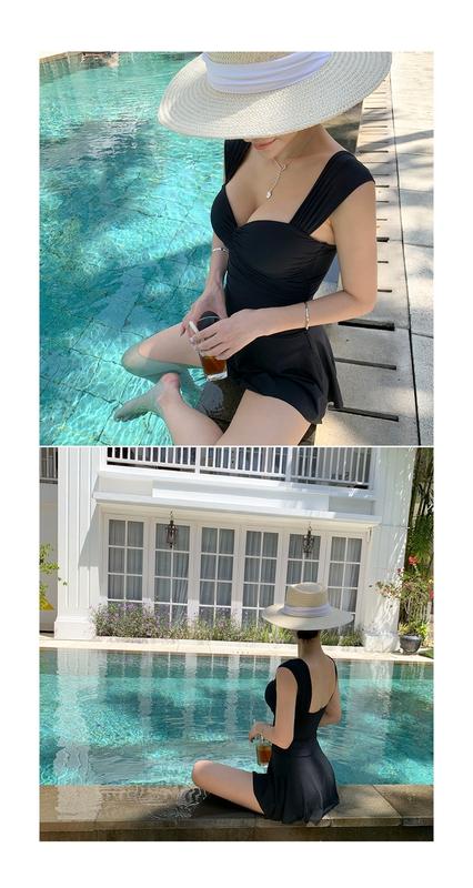 Product Introduction of Korean Style One Piece Swimwear Women Swimdress Push Up Swimsuit High Quality Bathing Suit sexy Monokini Beachwear 15