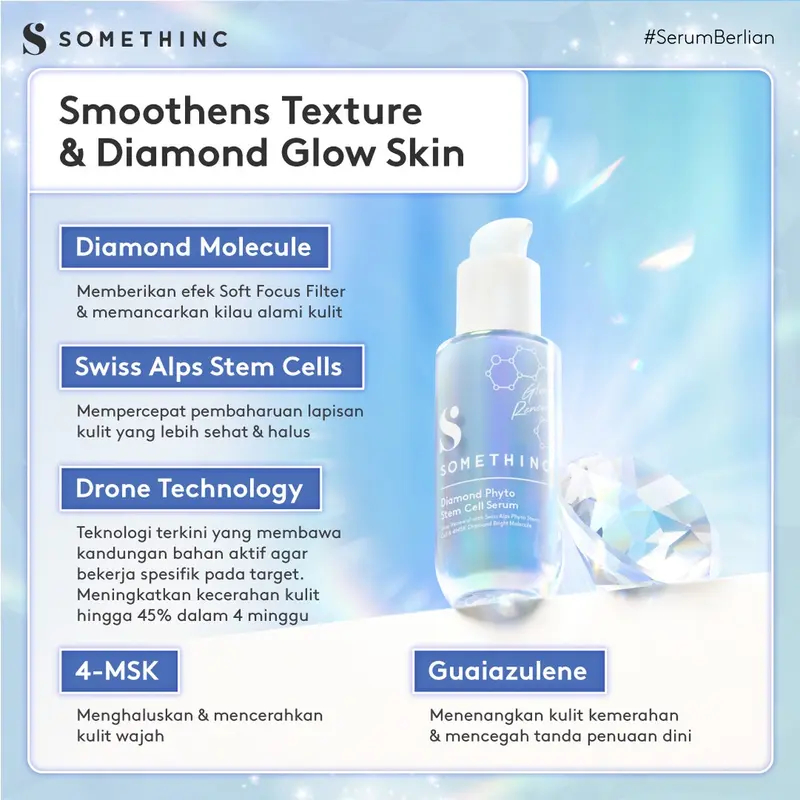 SOMETHINC Diamond Phyto Stem Cell Serum - Serum Diamond untuk Kulit Berkilau dan Cerah 4