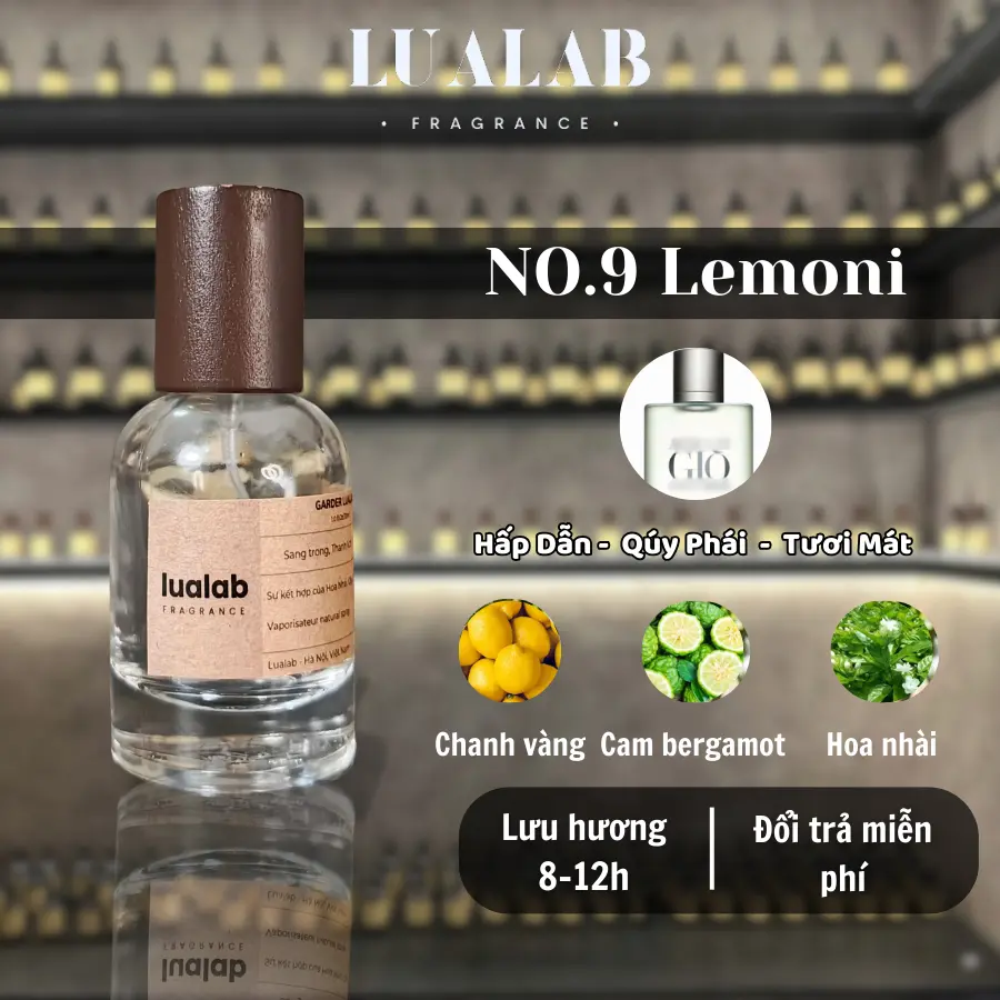 Nước hoa nam Lualab Acqua di Gio 30ml phong cách Tươi mát Nam tính Tinh tế NO.9