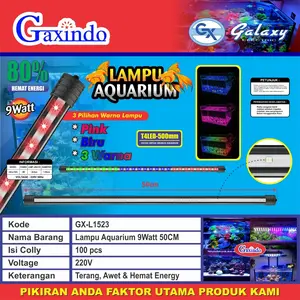 GAXINDO Lampu LED Aquarium 9 Watt