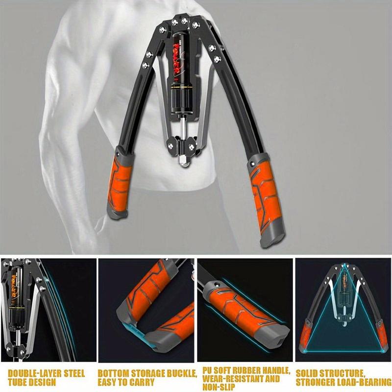 Hand Grip Strength Trainer, 20-200kg Arm Strength Trainer, Chest Expander, Grip Strength Exercise Accessories, Fitness Equipment, At Home Gym Equipment 5