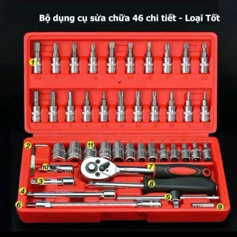 Bộ Dụng Cụ Sữa Chữa Xe Máy Đa Năng 46 Chi Tiết