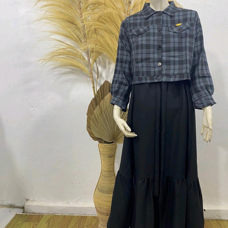 outer wanita kekinian / outfit wanita / outer untuk kondangan Dress Formal Muslim 4